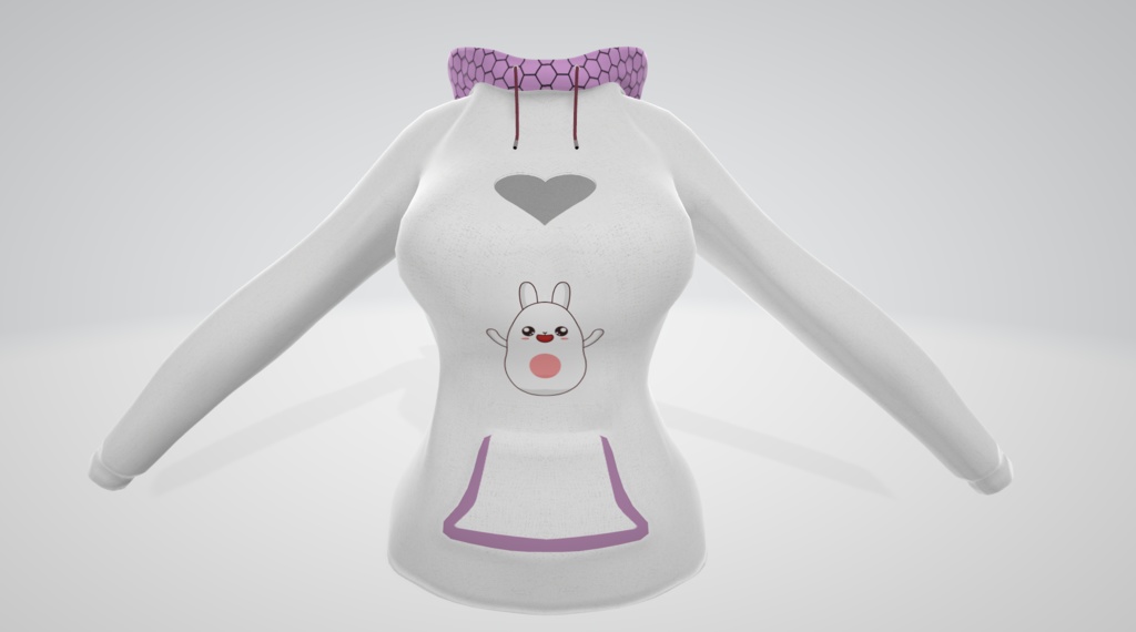 Cute Hoodie VRChat - Panda's female base