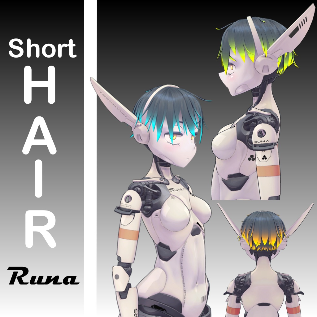 VRChat Runa/Luna - Short Hair