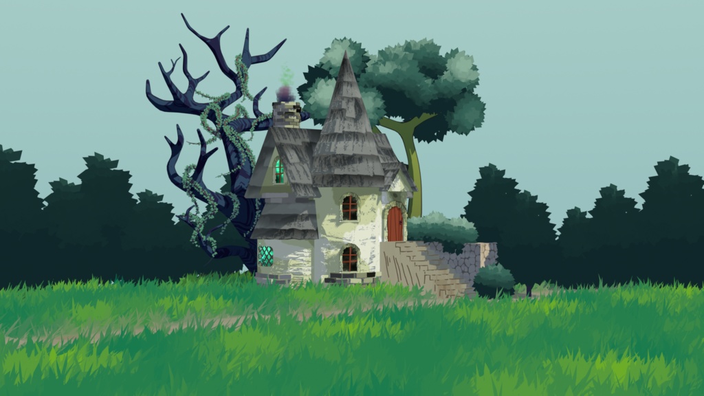 Animated Background - The Witch's House