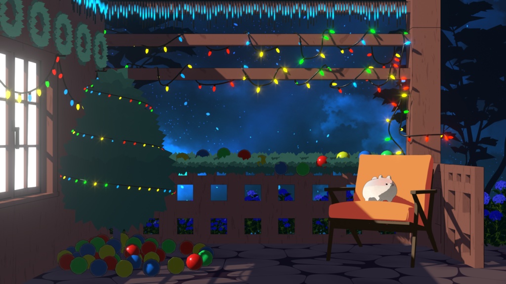 Animated Background - December Balcony