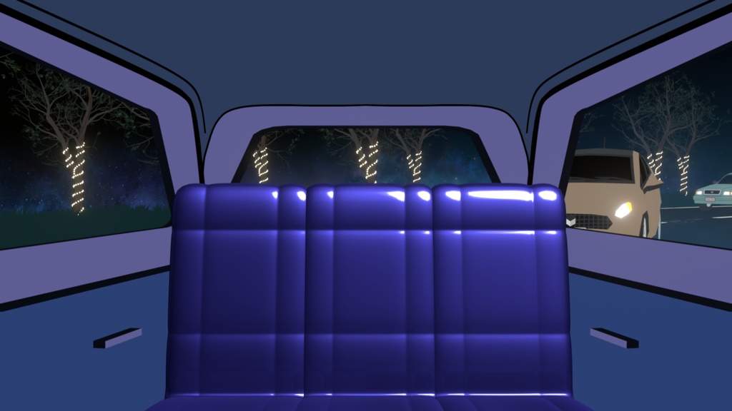 Animated Background - Christmas Streetlights