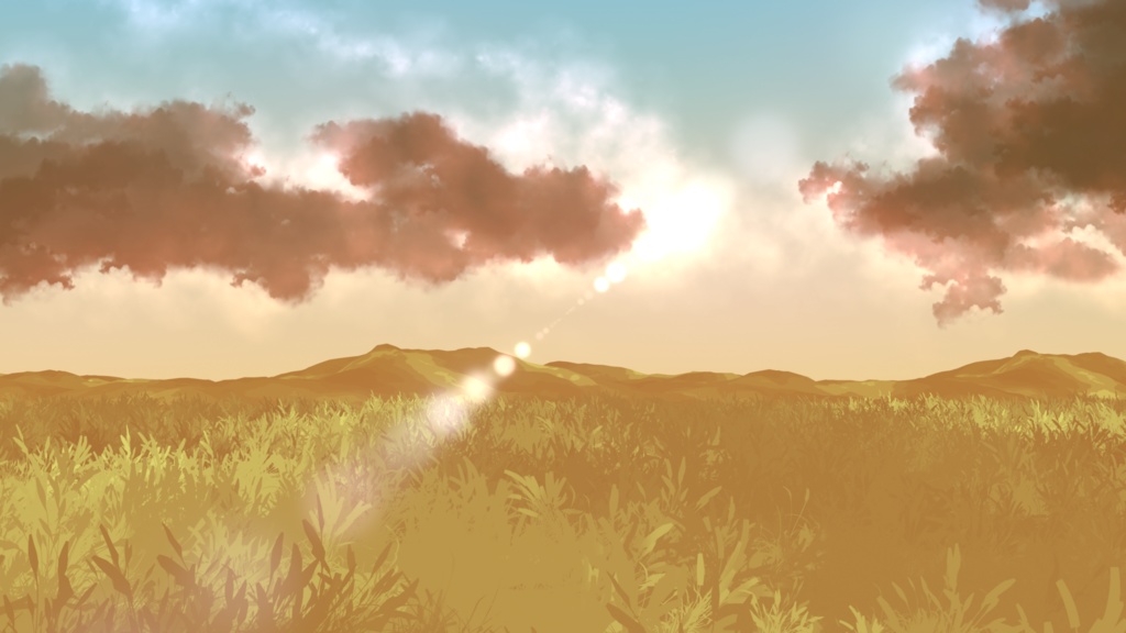 Animated Background - Golden Field