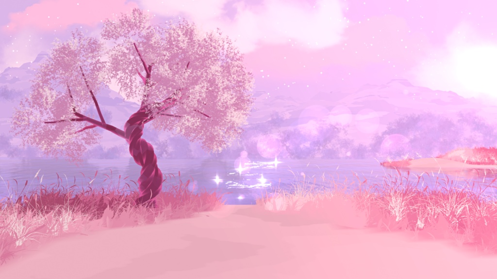 Animated Background - Pink Island
