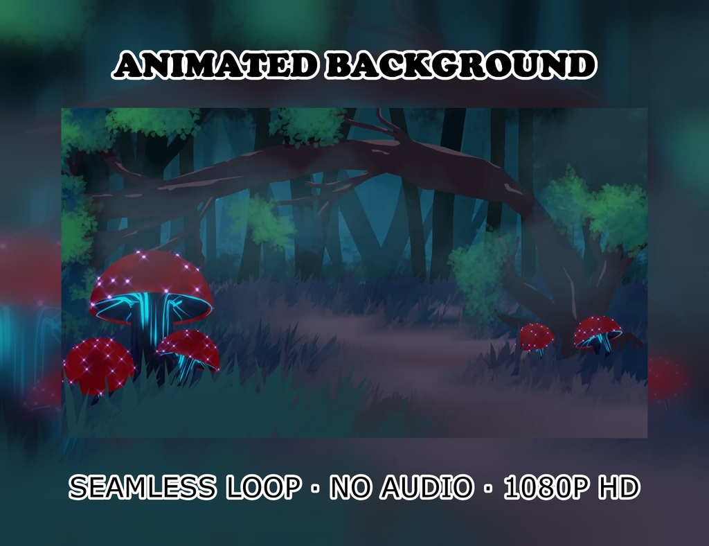 Animated Background - Mushroom Fairies