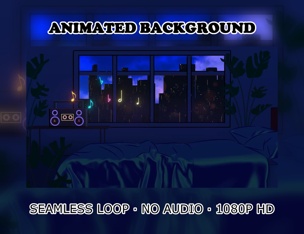 Animated Background - Late Night Playlist