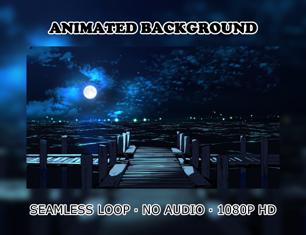 Animated Background - Ocean Night