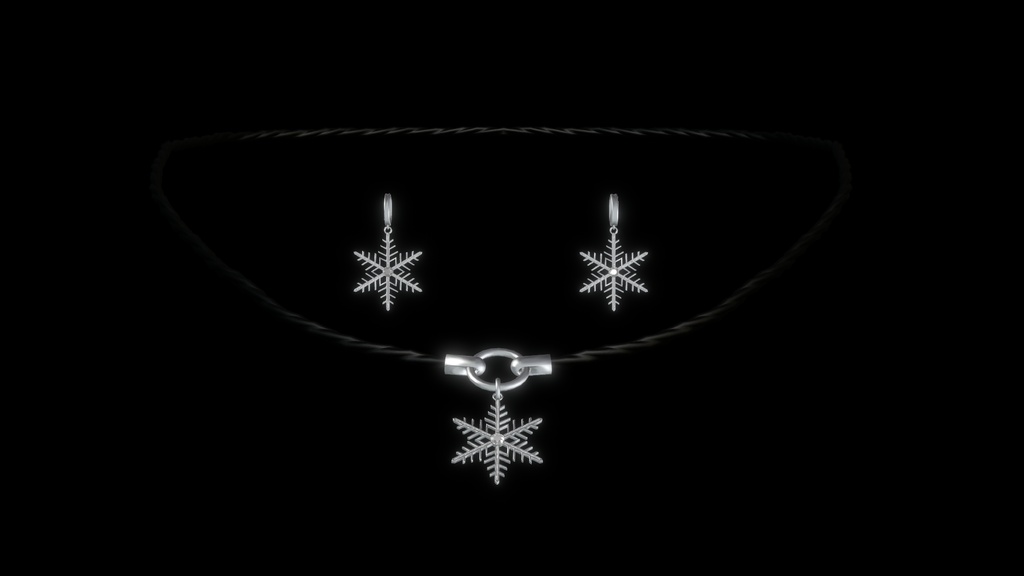 SnowFlake Earring&necklace