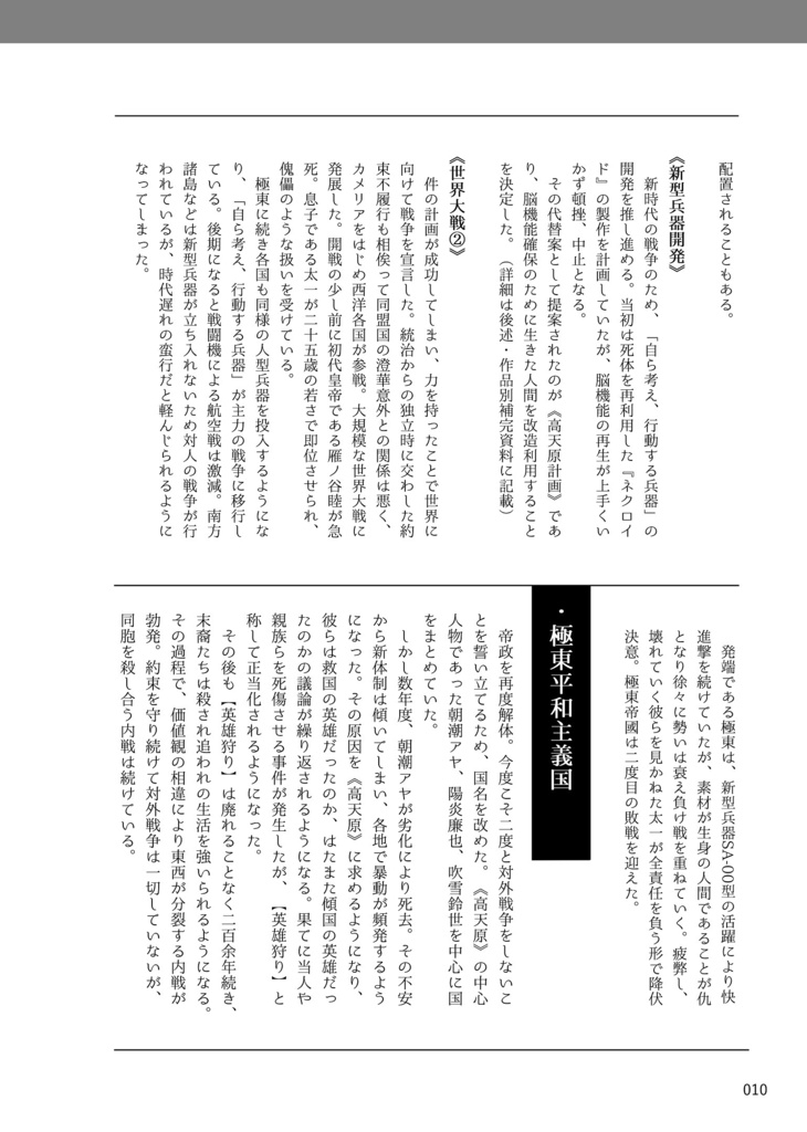 【創作】極東帝國史