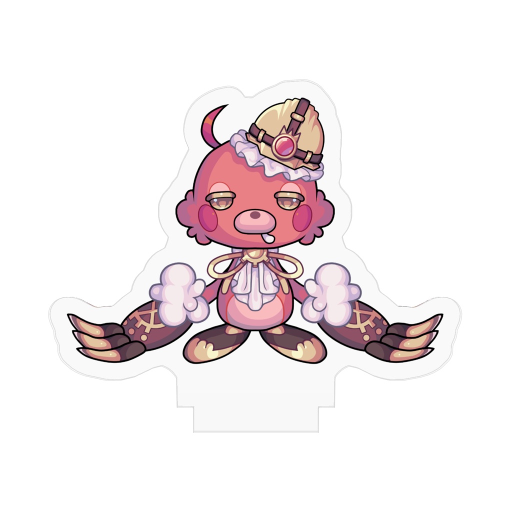 リケットモグラ型アクリルフィギュア 50×50mm