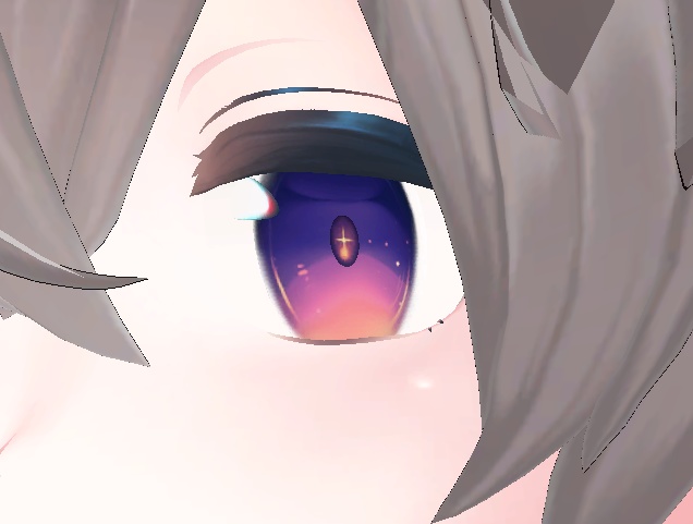 メリノちゃんの目の周りぼかす用のテクスチャ