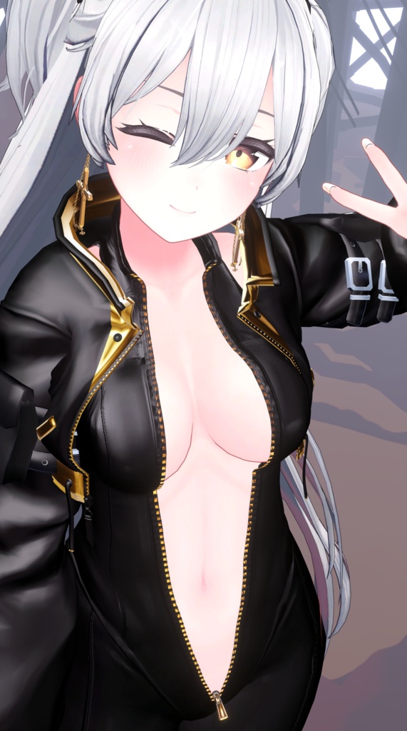 【桔梗用】cēpit【開閉ギミック付】+【旧作】動く!開く!DX桔梗ちゃん用ボディスーツ