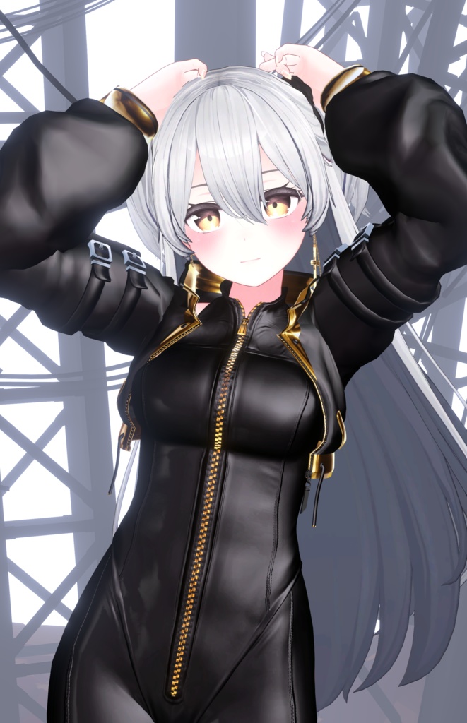 【桔梗用】cēpit【開閉ギミック付】+【旧作】動く!開く!DX桔梗ちゃん用ボディスーツ