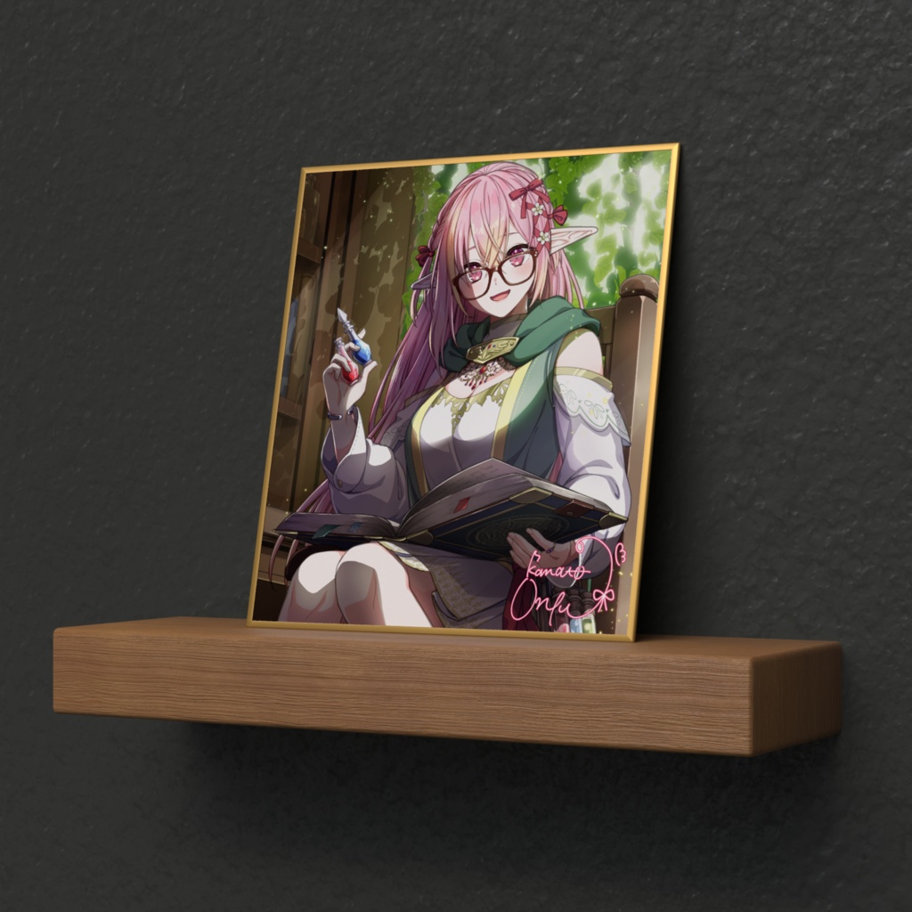 奏音おんぷ_サイン入りミニ色紙