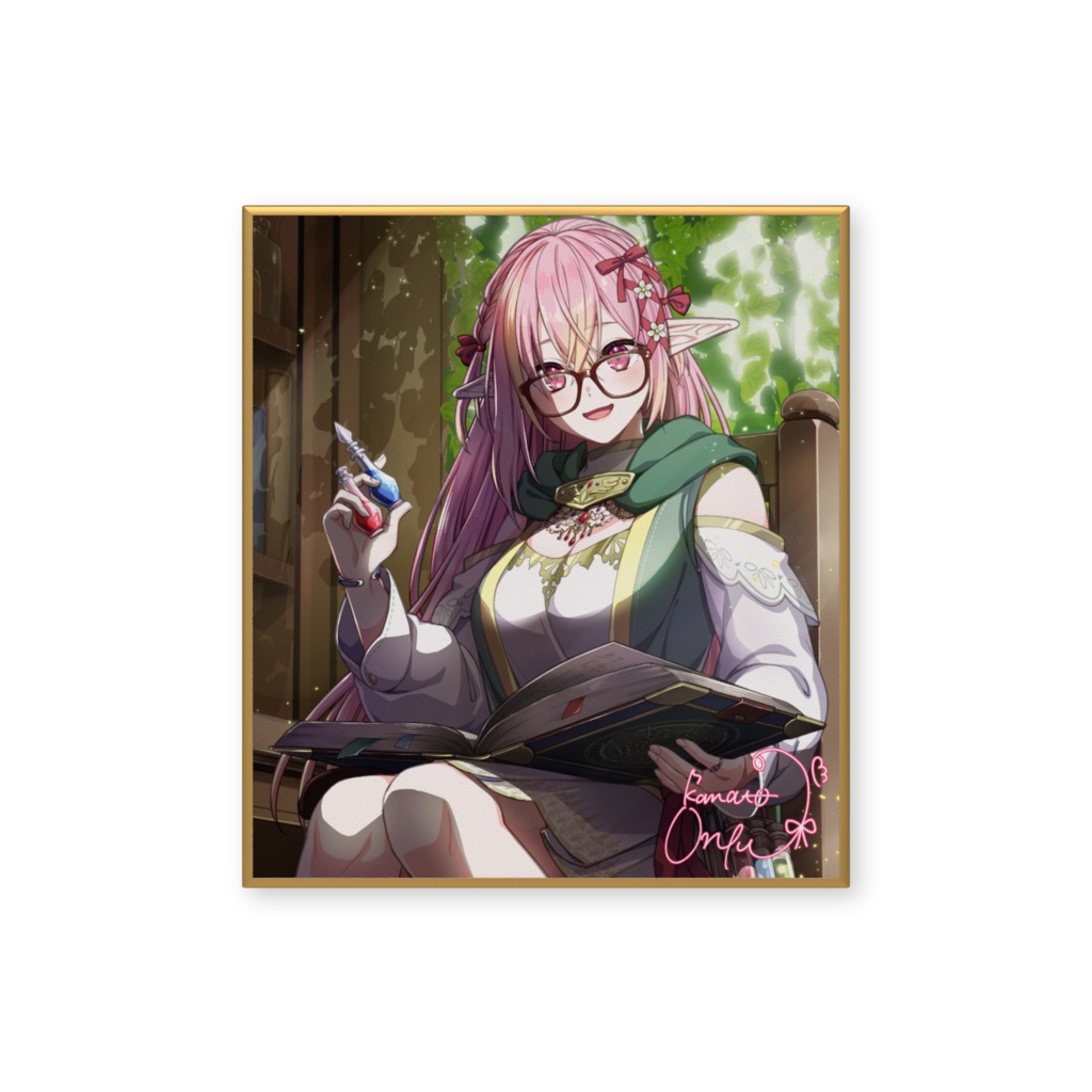 奏音おんぷ_サイン入りミニ色紙