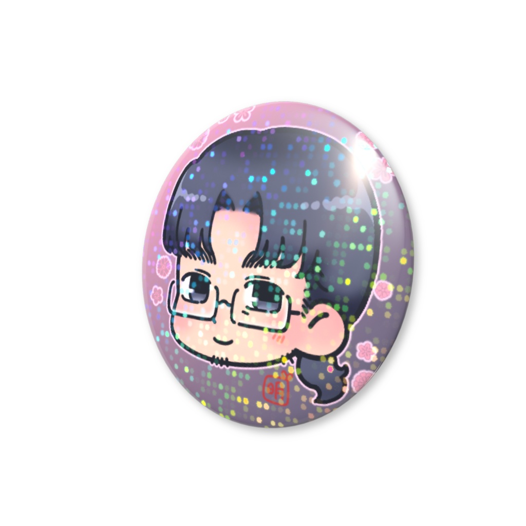 うちのこホログラム缶バッジversion1