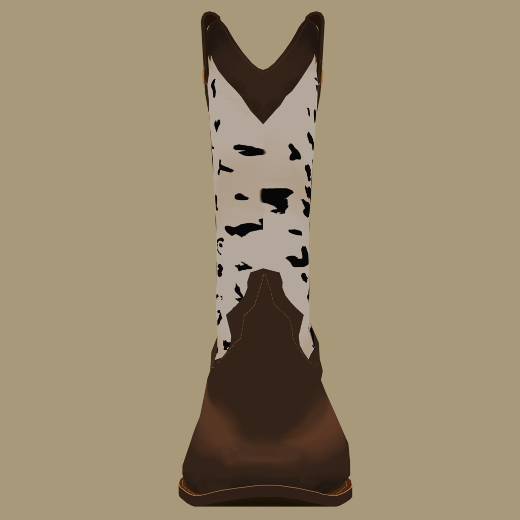 Cowboy Boots Cow Spots Pattern