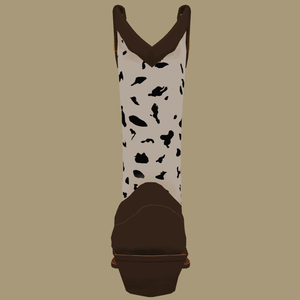 Cowboy Boots Cow Spots Pattern