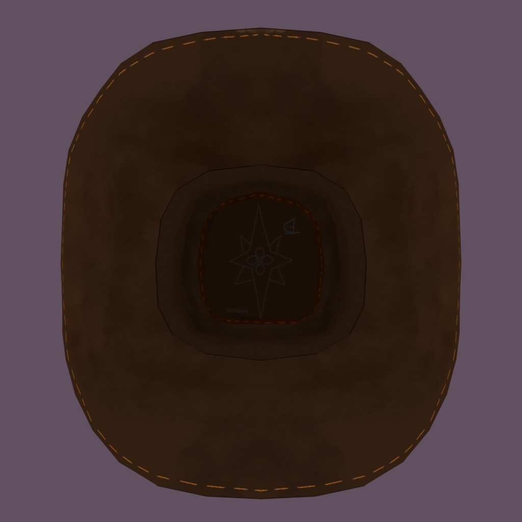 Cowboy Hat With Cow Spots Pattern VRChat