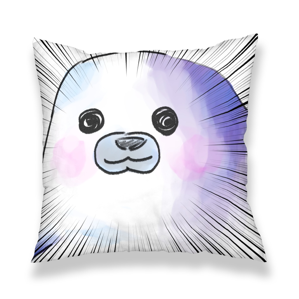 あざらしクッションカバー