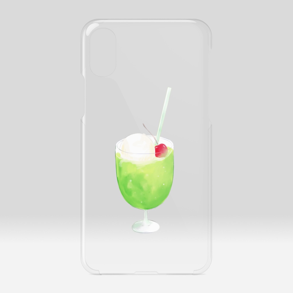 クリームソーダ iPhoneケース