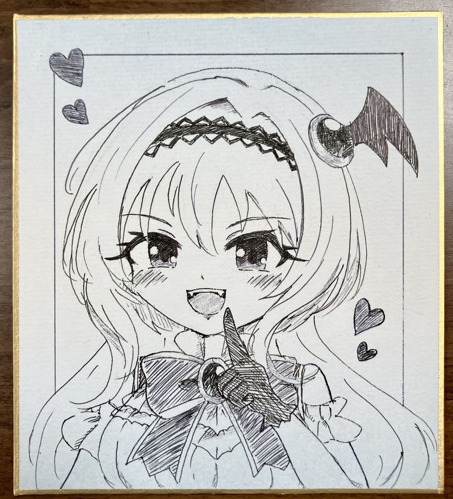 黒埼ちとせ 色紙