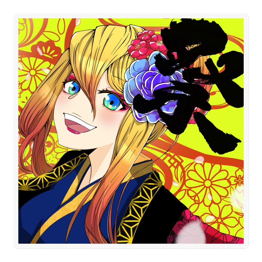 Kagura Yosakoi Girl #004 ステッカー
