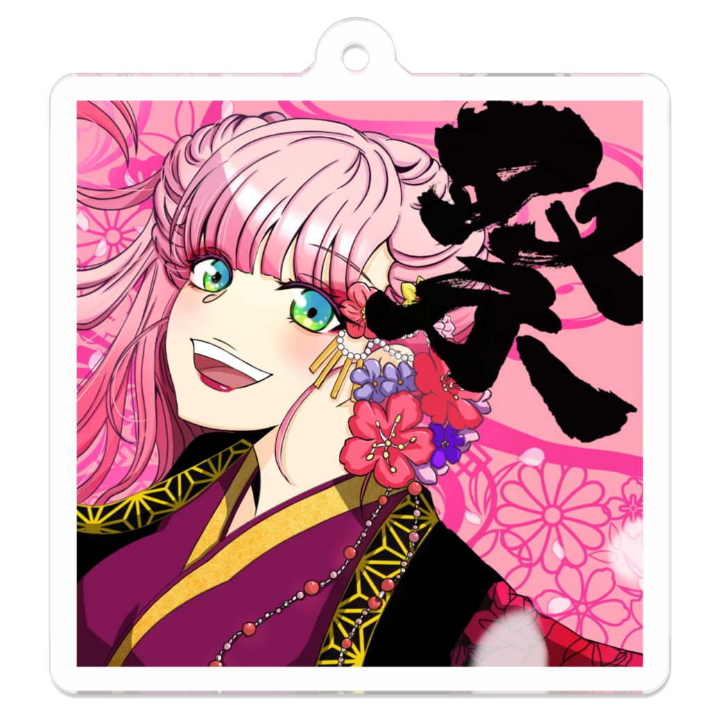 Kagura Yosakoi Girl #002 アクリルキーホルダー