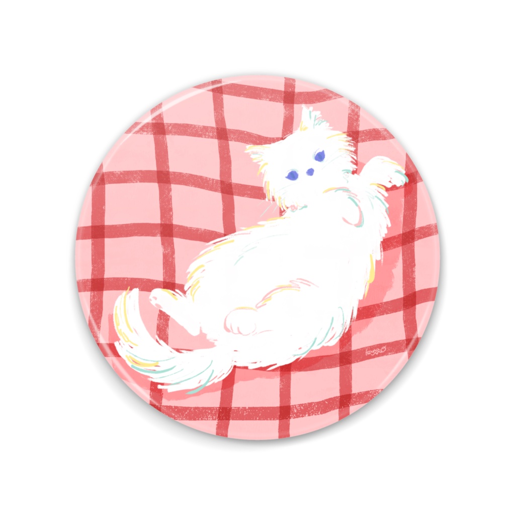 かまってポーズ（ねこ）缶ミラー