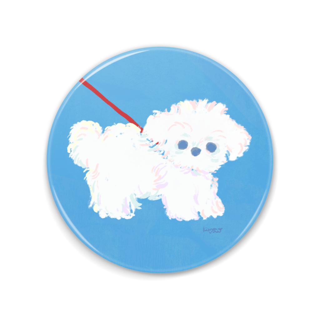 おさんぽいぬ（缶ミラー）