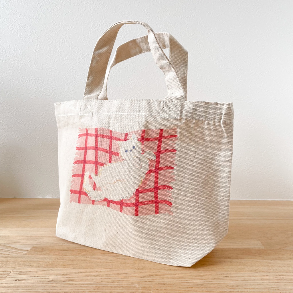 かまってポーズ(ねこ)トートバッグ