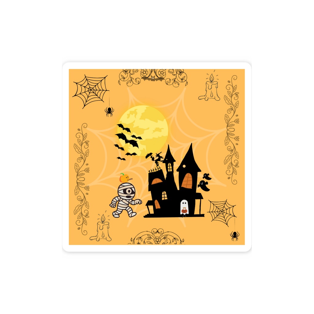ハロウィンマミー Go Back Home スマホステッカー