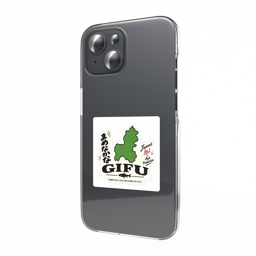 JAPAN47 岐阜 まめなかな GIFU｜ご当地 スマホステッカー