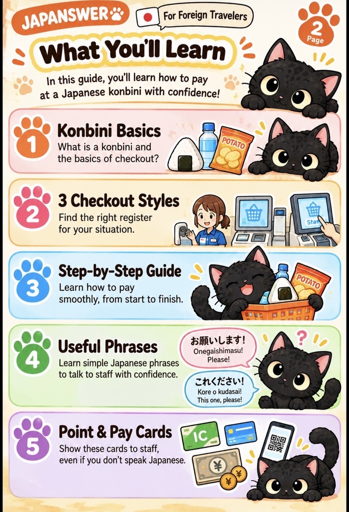 Japan Konbini Checkout Guide | Japan Checkout Survival Kit – JAPANSWER