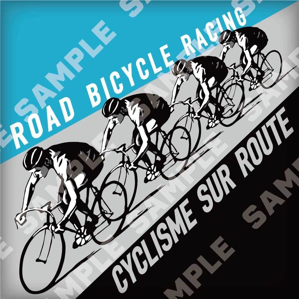 自転車ロードレースイラスト Road Bicycle Racing Vector Illustration Cyclisme Sur Route Sg Crew Shop Booth