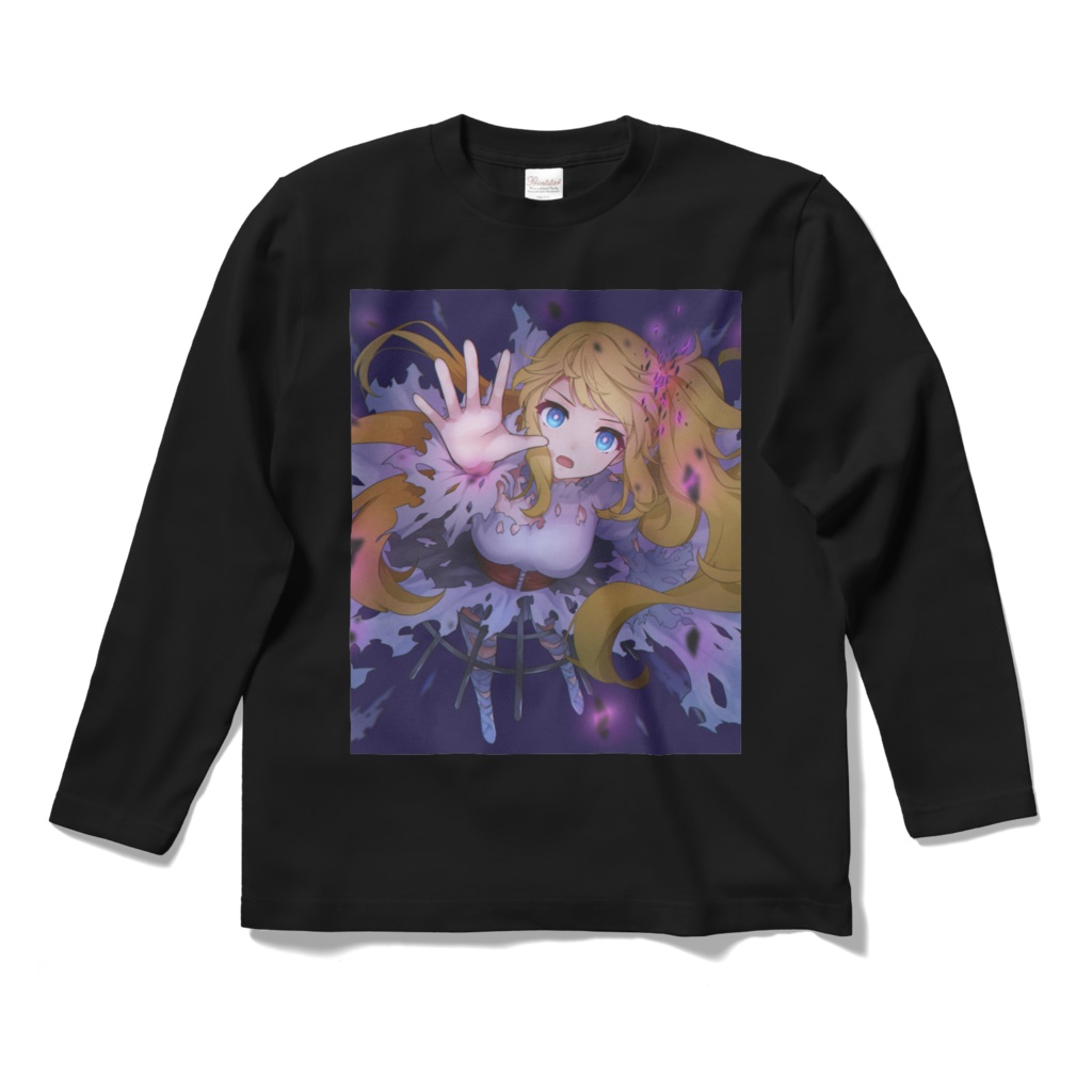 ゴーストリリィロングスリーブTシャツブラック＆ホワイト