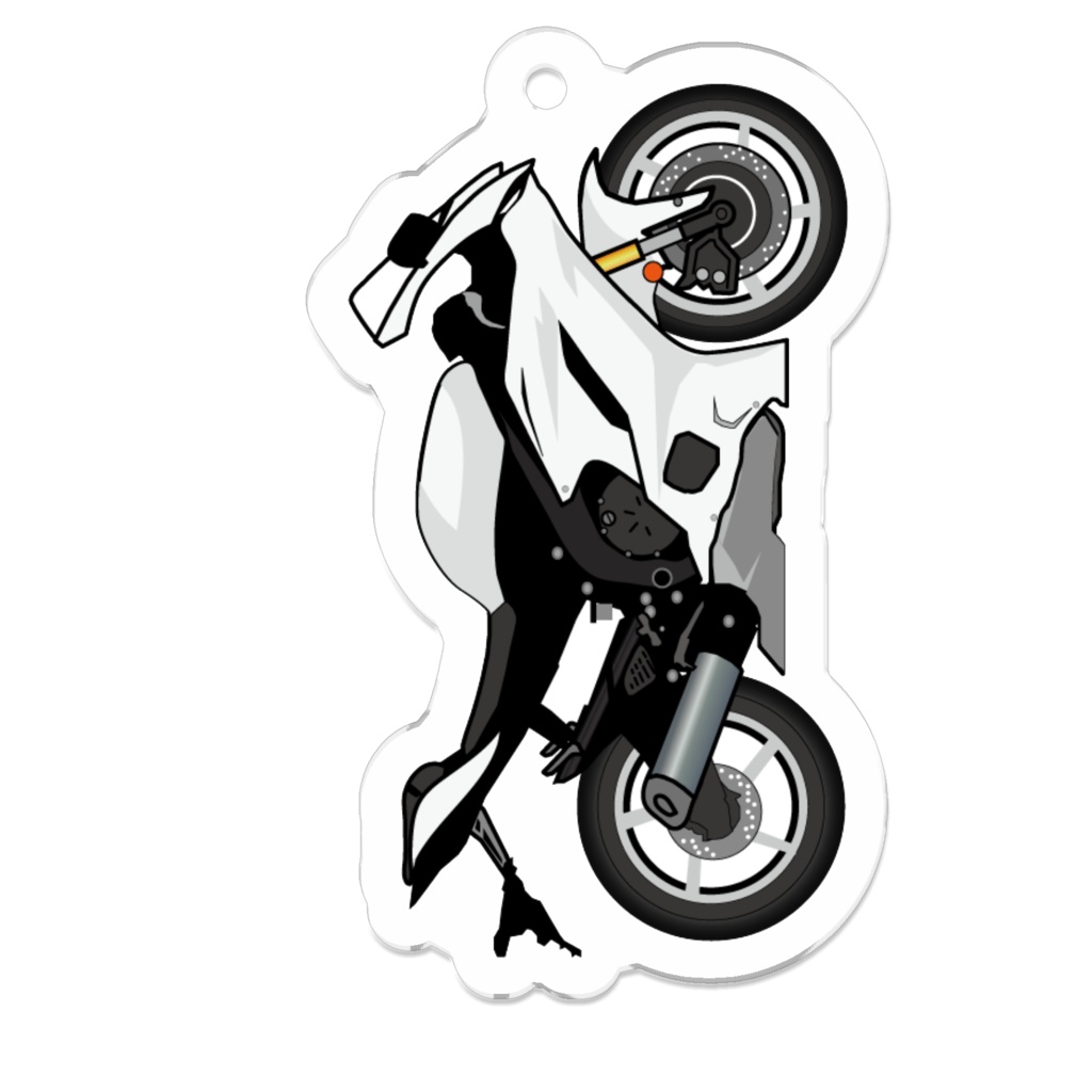 R6 アクリルストラップ ホワイト