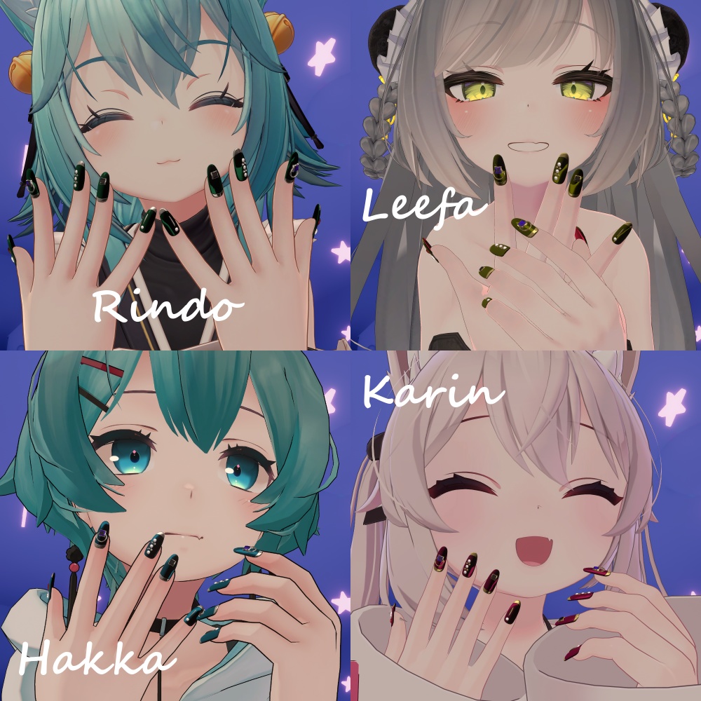 【ネイルチップ】Blackberry【12アバター対応】