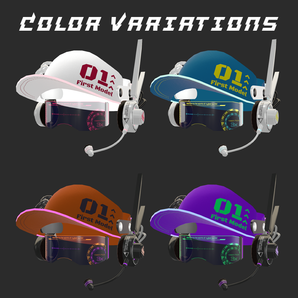CyberTechGear_Type01(ヘッドフォン一体型ヘッドギア) - Kuramoto Design Work's - BOOTH