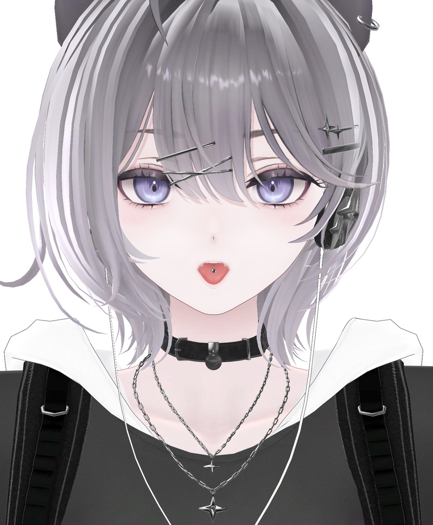 【リンネ - Linne専用】Tongue Piercing/ 舌ピアス【リップシンク・MA対応】