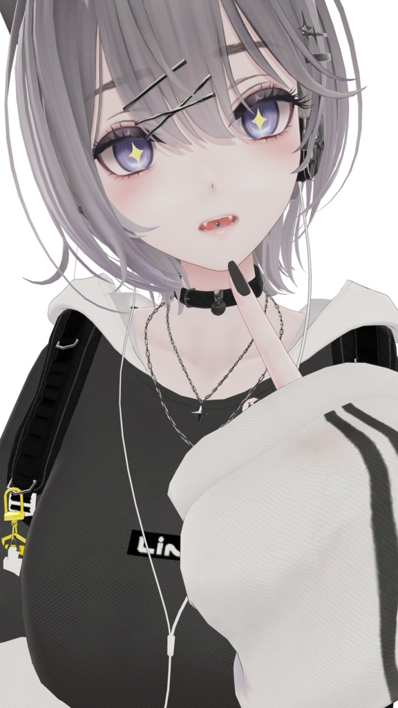 【リンネ - Linne専用】Tongue Piercing/ 舌ピアス【リップシンク・MA対応】