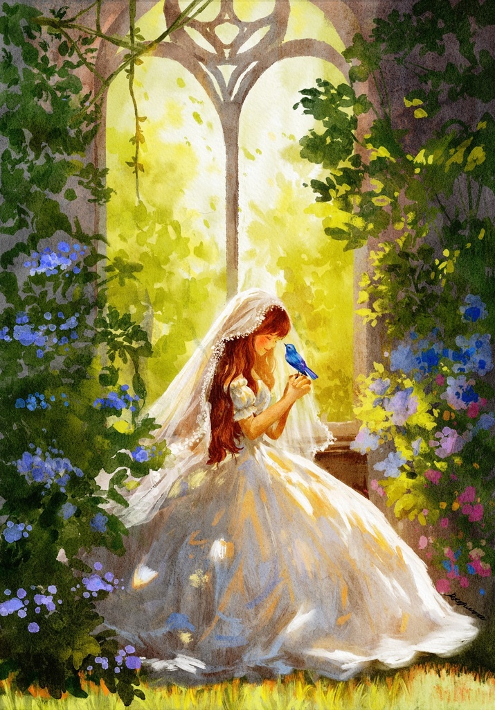 光の庭 ポストカード