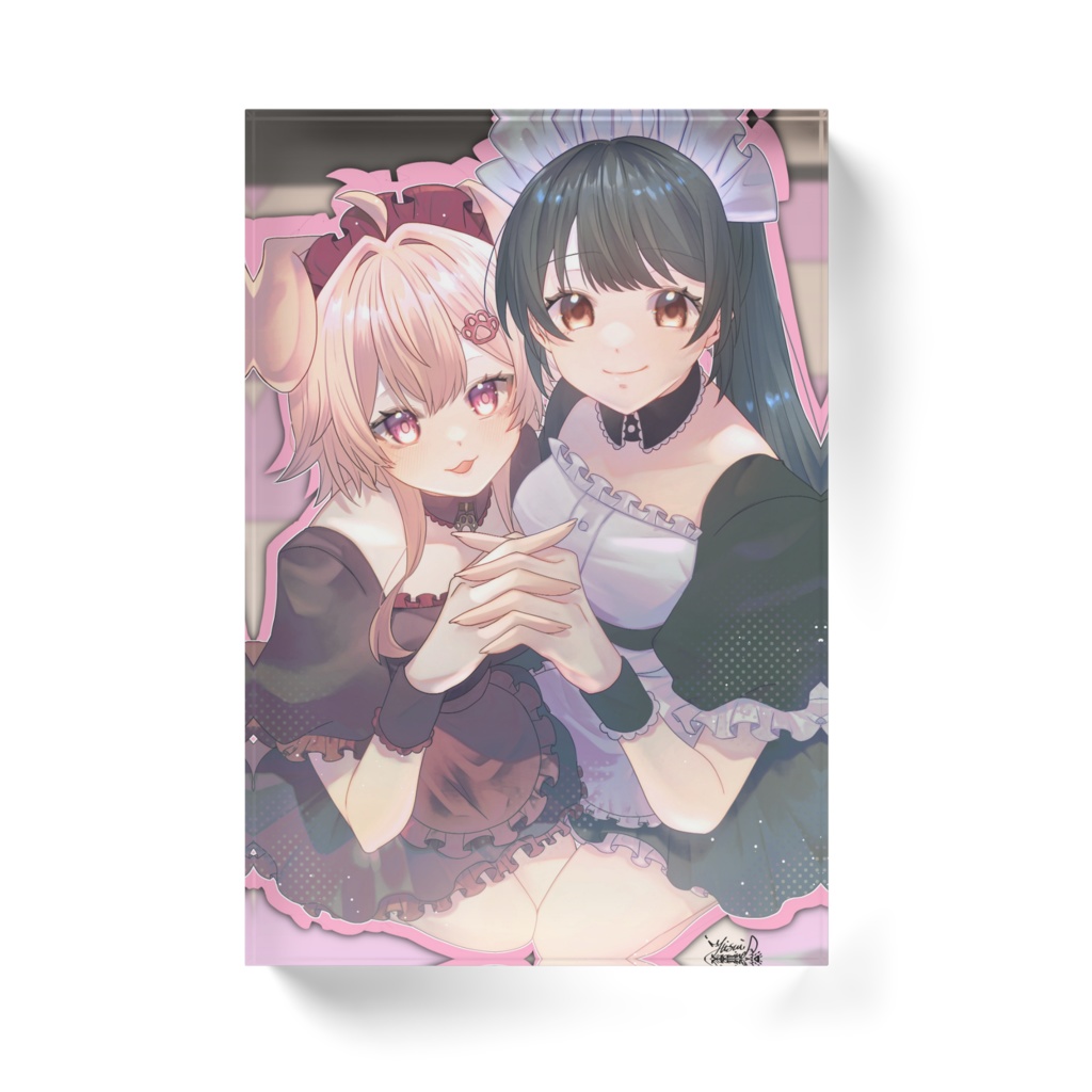 めいどの2人であくりるぶろっく!