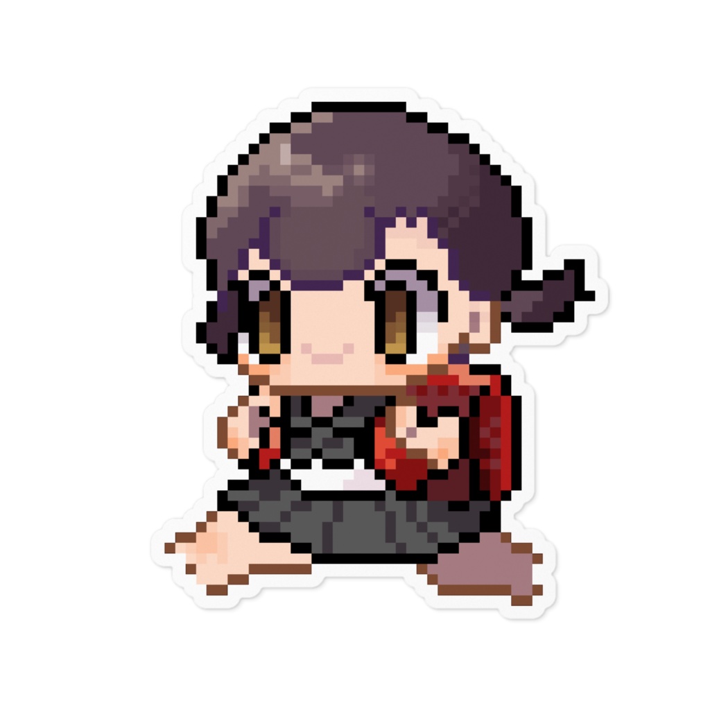 【100×100】木部川こぢきステッカー(ドットver.1)