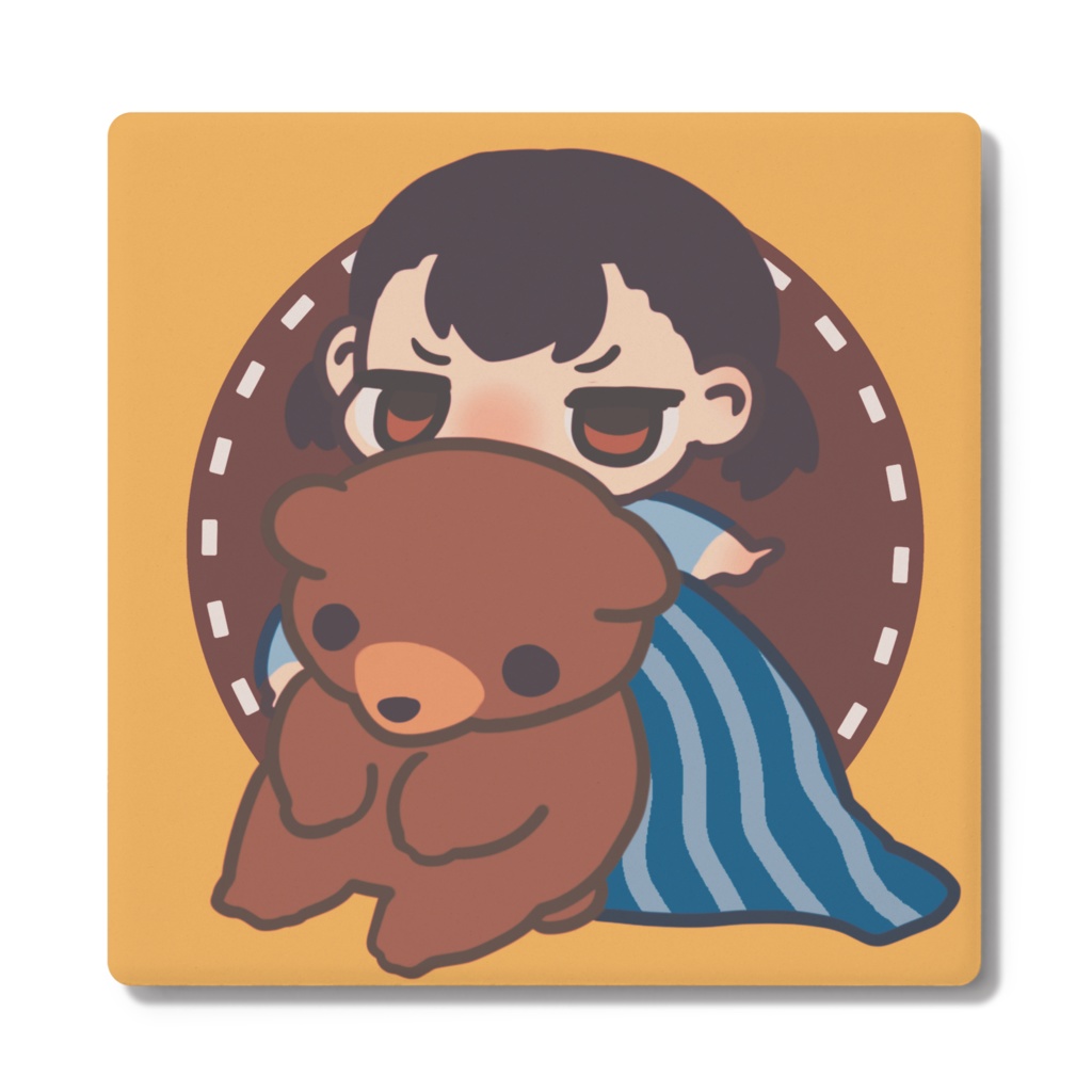 【角形】木部川こぢき コースター（ねむむ）