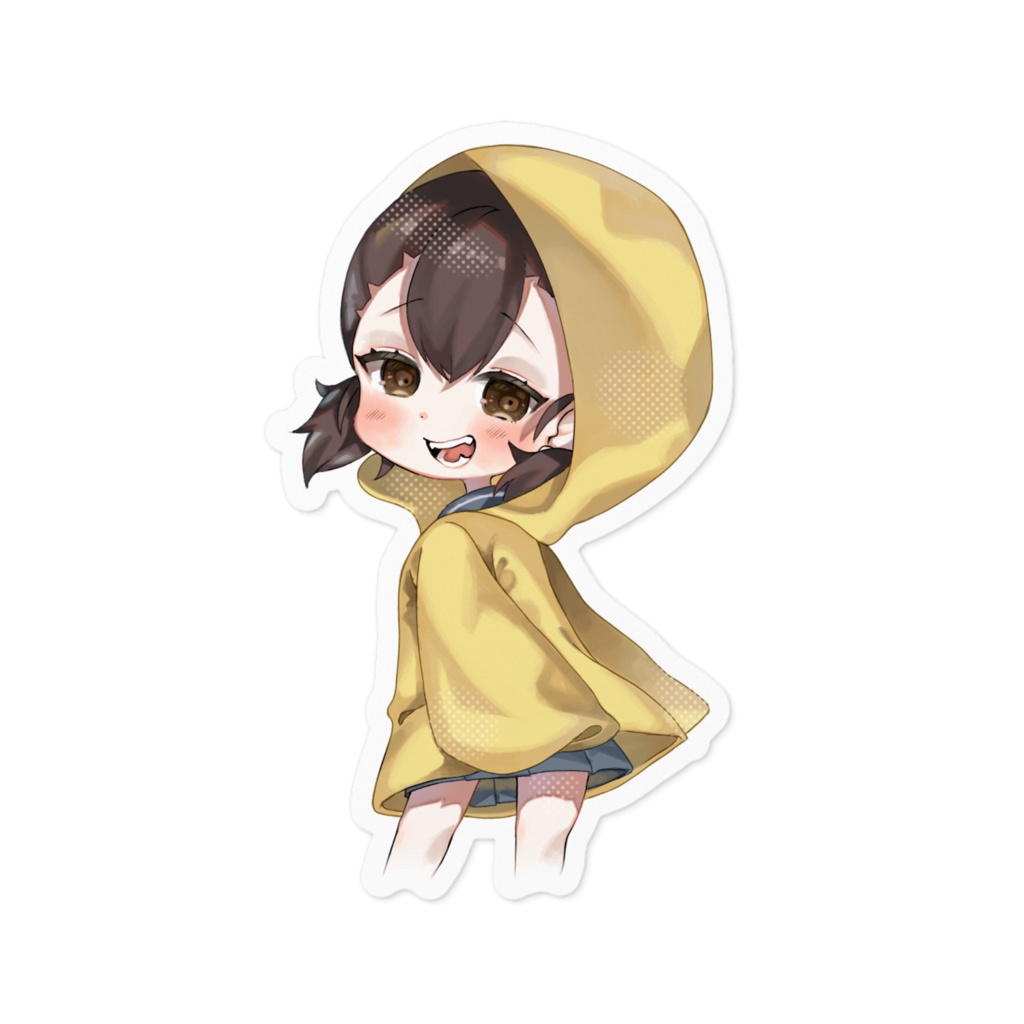 かっぱステッカー【木部川こぢき】