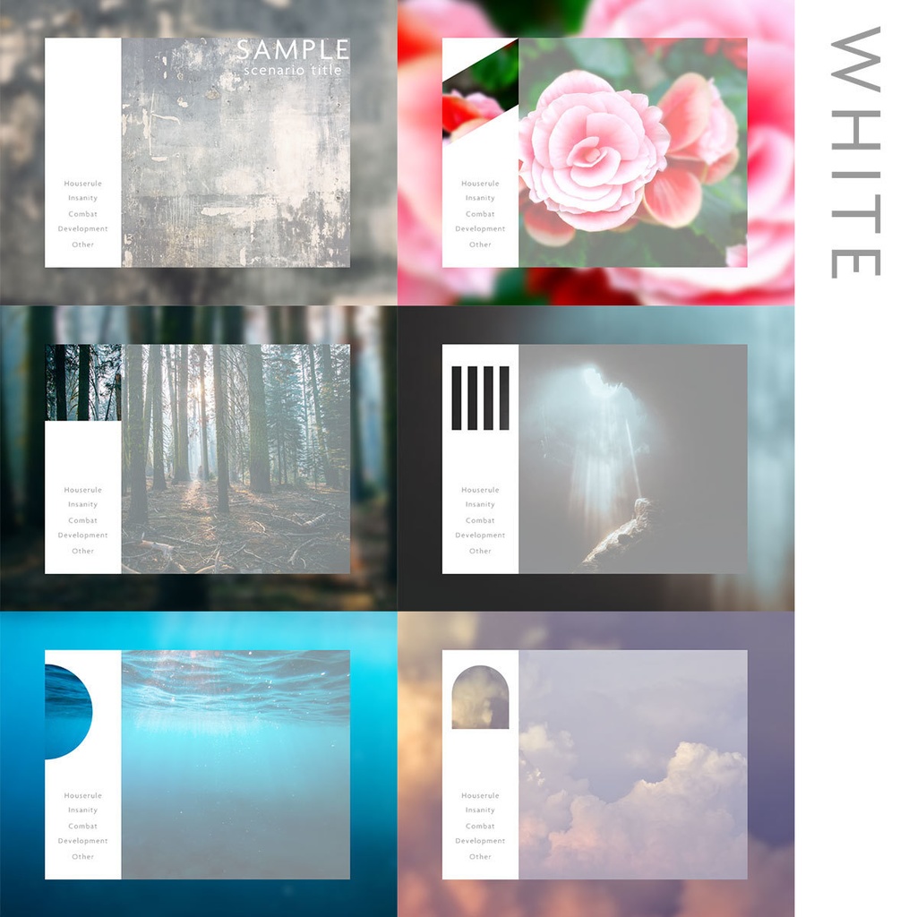 ココフォリア用シンプル部屋素材01(無料)