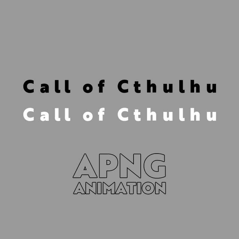 【APNG素材】Call of Cthulhuアニメーション(無料)