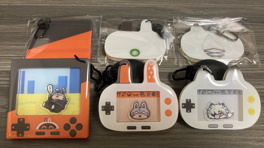 アキラとライカンのシャカシャカアクリルキーホルダー