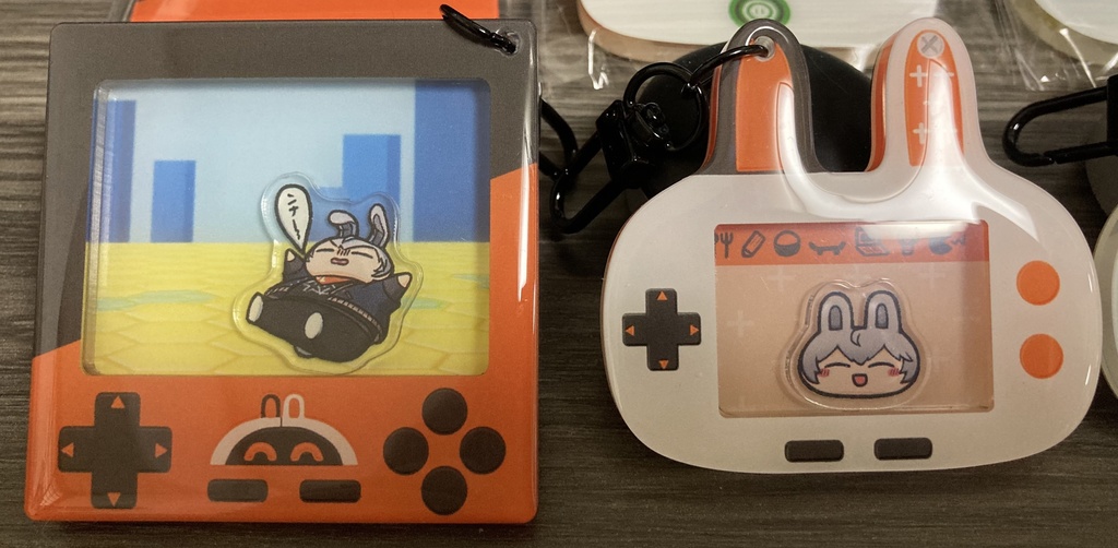 アキラとライカンのシャカシャカアクリルキーホルダー