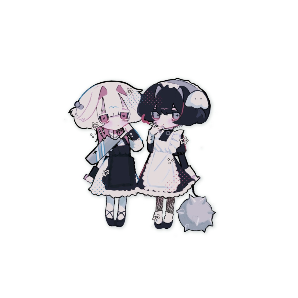 めいど♡ステッカー